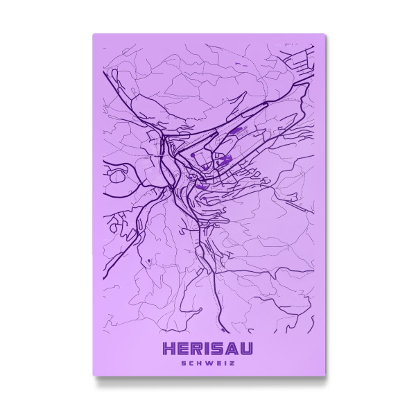Galerie-Print "Herisau Karte" 75x50 cm artboxONE