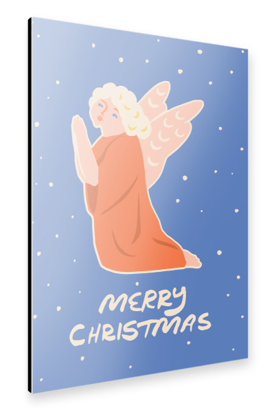 Alu-Dibond "Happy Christmas (50)" 30x20 cm artboxONE