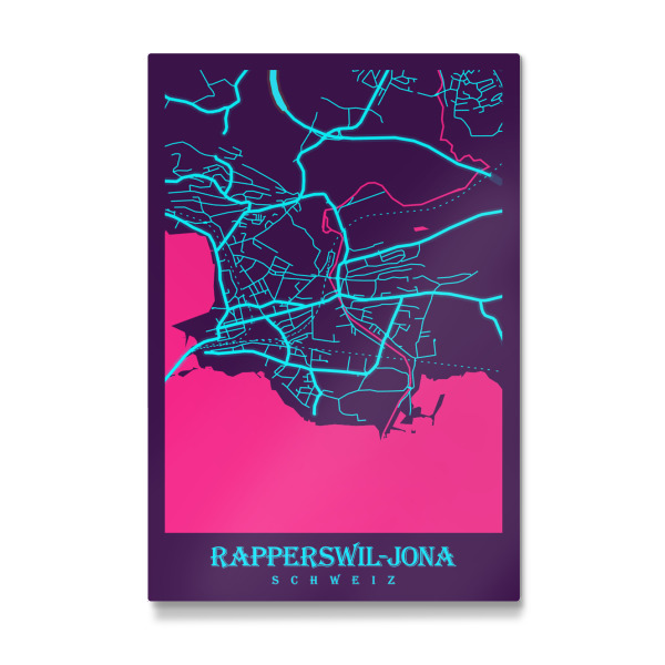 Galerie-Print "Karten Map Rapperswil-Jona" 75x50 cm artboxONE