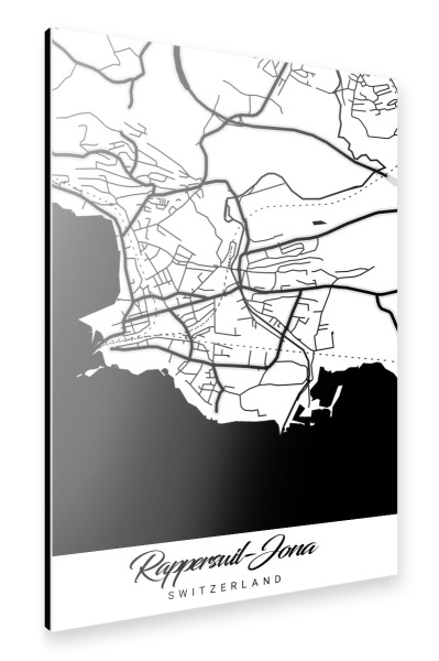 Alu-Dibond "Stadt Rapperswil-Jona" 75x50 cm artboxONE