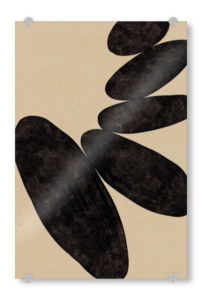 Acrylglasbild "Stone Harmony (Two)" artboxONE - Abstrakt,Für Mama,Für Papa - Abstrakt,Stonebalance,Steine,Dekorativ,Treechild,Struktur
