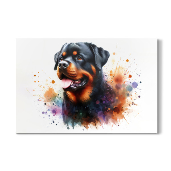 Galerie-Print "Rottweiler Aquarell Porträt B" 30x20 cm artboxONE