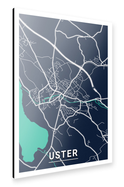 Alu-Dibond "Uster City" 30x20 cm artboxONE