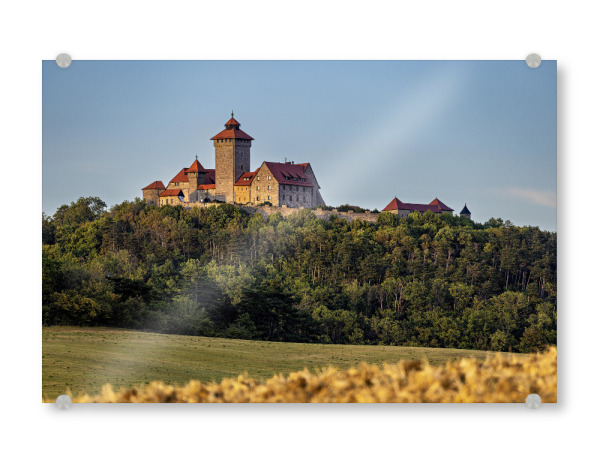 Acrylglasbild "Die Wachsenburg in Thüringen" artboxONE - Natur,Reise,Architektur - Wachsenburg,Burg,Schloss,Drei gleichen,Erfurt,Thüringen