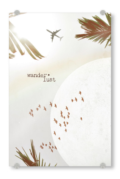 Acrylglasbild "In den Himmel geschrieben" artboxONE - Natur,Reise