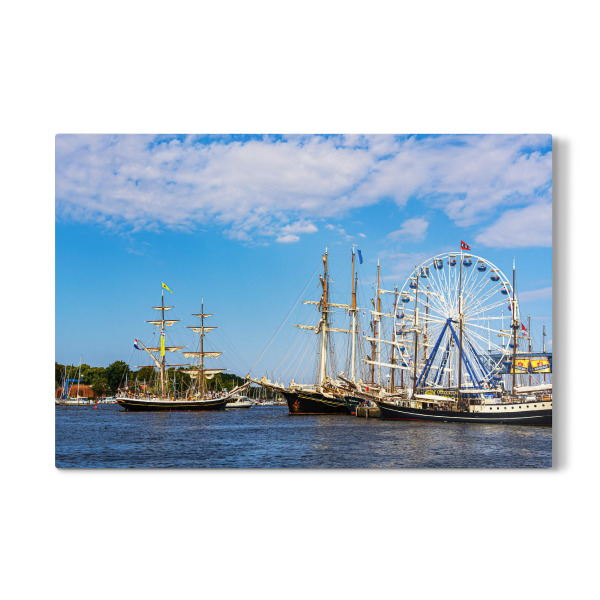 Galerie-Print "Segelschiffe und Riesenrad" 30x20 cm artboxONE