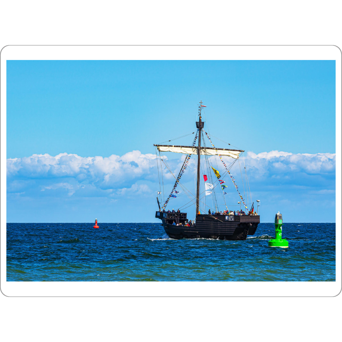 Tischset "Kogge auf der Ostsee" artboxONE - Natur,Reise,Reise / Strand und Meer