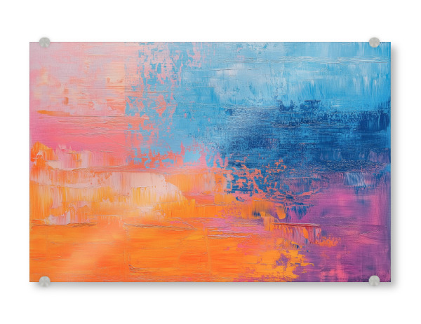 Acrylglasbild "Dynamische Farbkontraste" artboxONE - Natur,Abstrakt