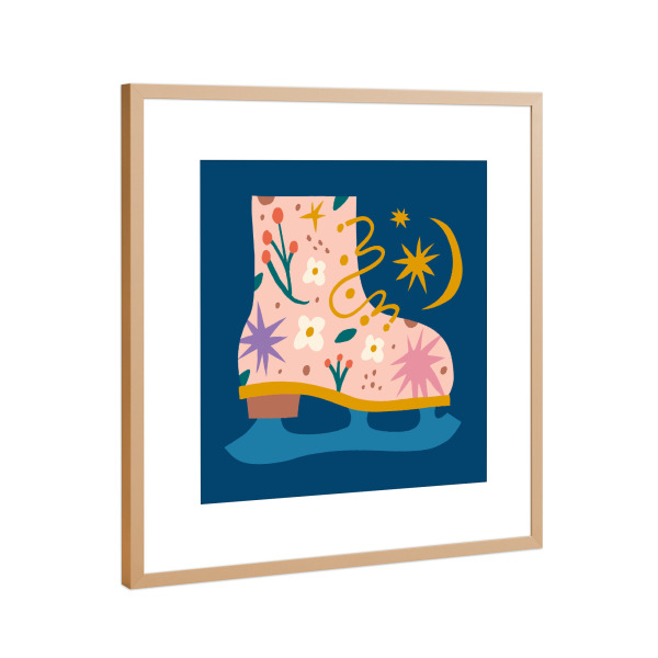 Poster mit Rahmen Kupfer "Happy Christmas (24)" artboxONE - Für Kinder,Weihnachten,Für Mama