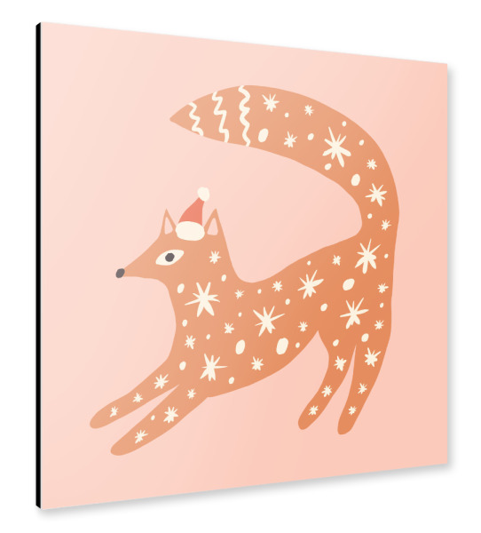 Alu-Dibond "Happy Christmas (25)" 30x30 cm artboxONE