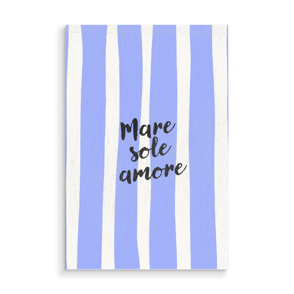 Holzbild "Mare Sole Amore" artboxONE - Typografie,Liebe,Lehrersprüche