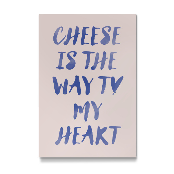 Galerie-Print "Käse ist der Weg zu meinem Herzen" 30x20 cm artboxONE