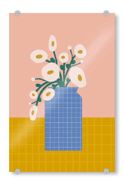 Acrylglasbild "Minimalistische Blumenvase" artboxONE - Natur,Floral