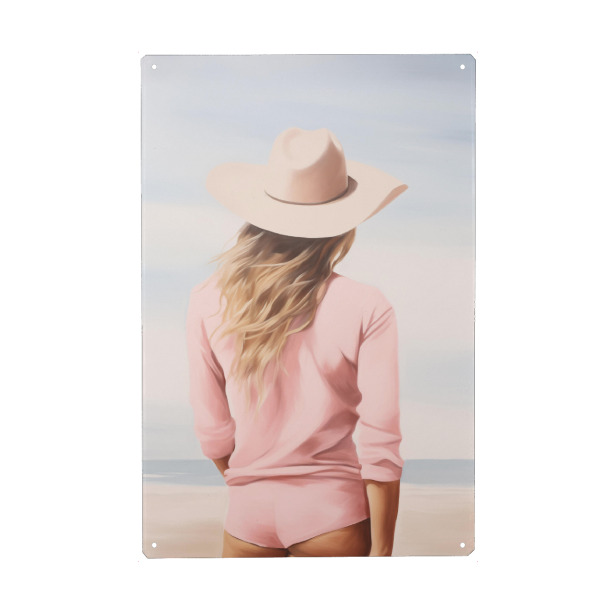Holzbild "Gowgirl Strand Feeling" artboxONE - Natur,Menschen