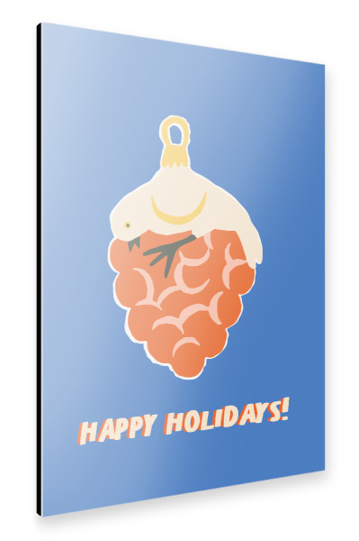 Alu-Dibond "Happy Christmas (45)" 75x50 cm artboxONE