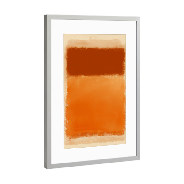 Poster mit Rahmen Silber "Harmonische Farbfelder" artboxONE - Natur,Abstrakt,Architektur