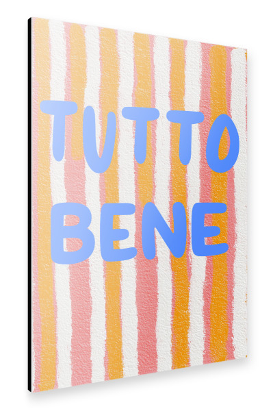 Alu-Dibond "Tutto Bene Sommer Vibes" 30x20 cm artboxONE