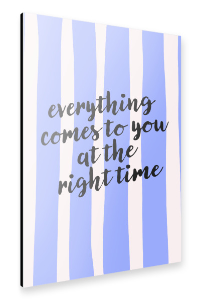 Alu-Dibond "Alles kommt" 75x50 cm artboxONE