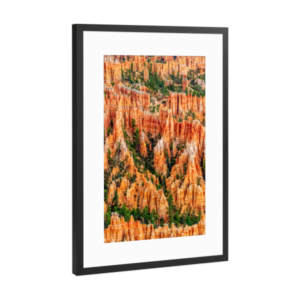 Poster mit Rahmen Schwarz (Metallic) "Bryce Canyon NP" artboxONE - Natur