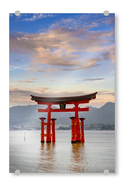 Acrylglasbild "Torii auf der Insel Miyajima" artboxONE - Architektur,Reise / Asien