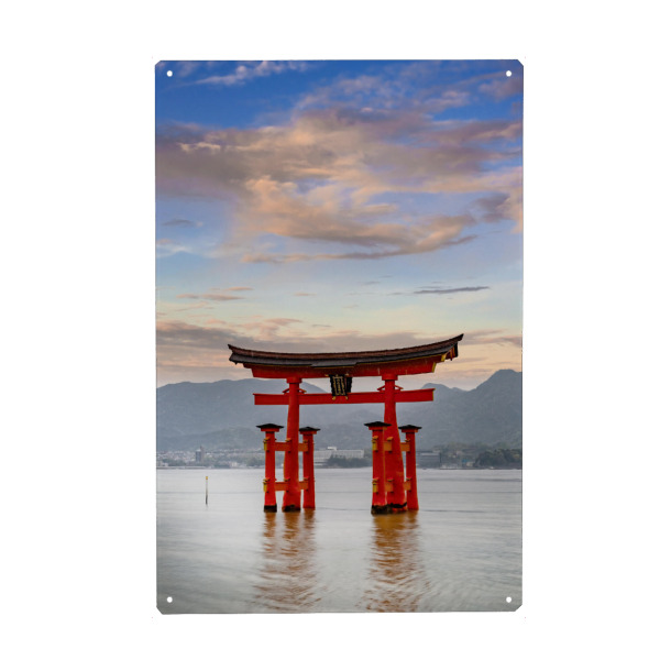 Holzbild "Torii auf der Insel Miyajima" artboxONE - Architektur,Reise / Asien