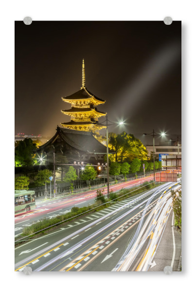 Acrylglasbild "Tō-ji-Pagode in Kyoto" artboxONE - Architektur,Reise / Asien,Städte / Weitere