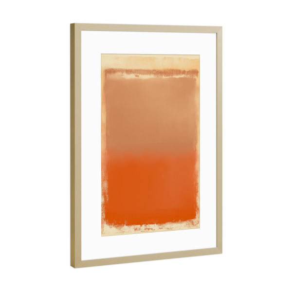 Poster mit Rahmen Gold "Moderne Farbfelder" artboxONE - Abstrakt,Architektur,Geometrie