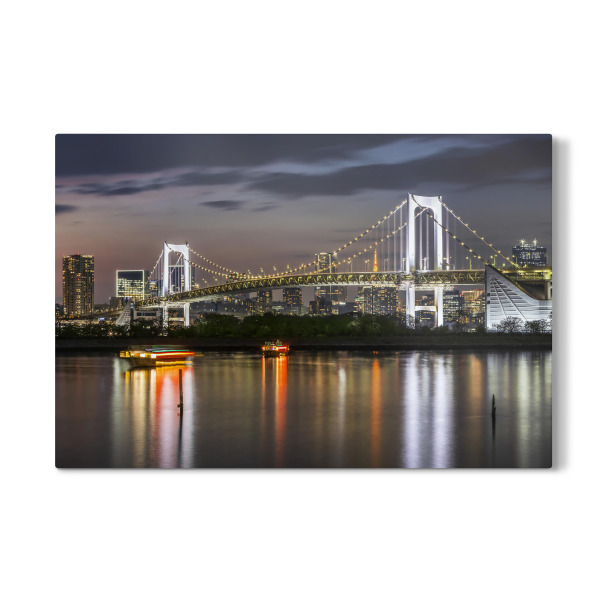 Galerie-Print "Rainbow Bridge Sonnenuntergang" 75x50 cm artboxONE