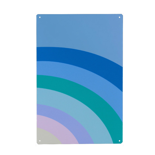 Holzbild "Regenbogen Farbverlauf" artboxONE - Natur,Abstrakt,Geometrie