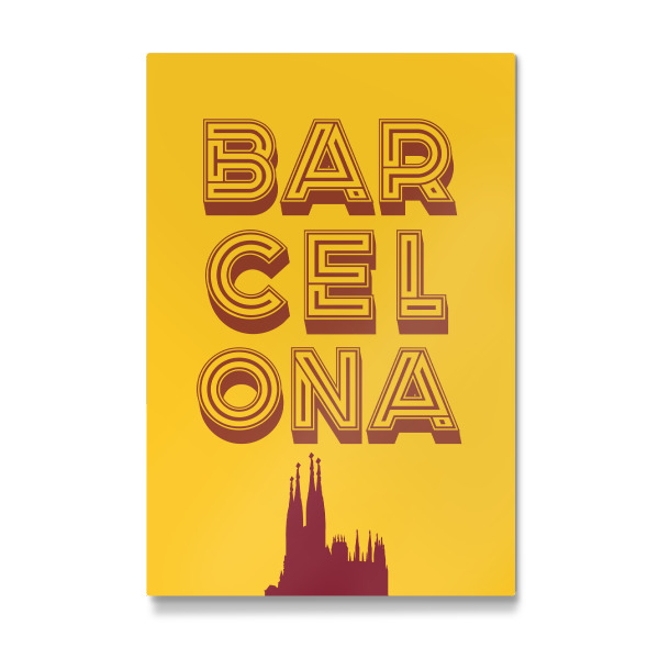 Galerie-Print "Barcelona Typo" 30x20 cm artboxONE