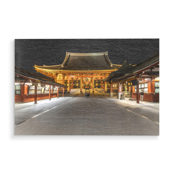 Holzbild "Senso-ji Tempel Tokio" artboxONE - Architektur,Reise / Asien,Städte / Tokio