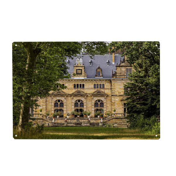 Metall Poster "Schloss Hummelshain im Saaletal" artboxONE - Architektur