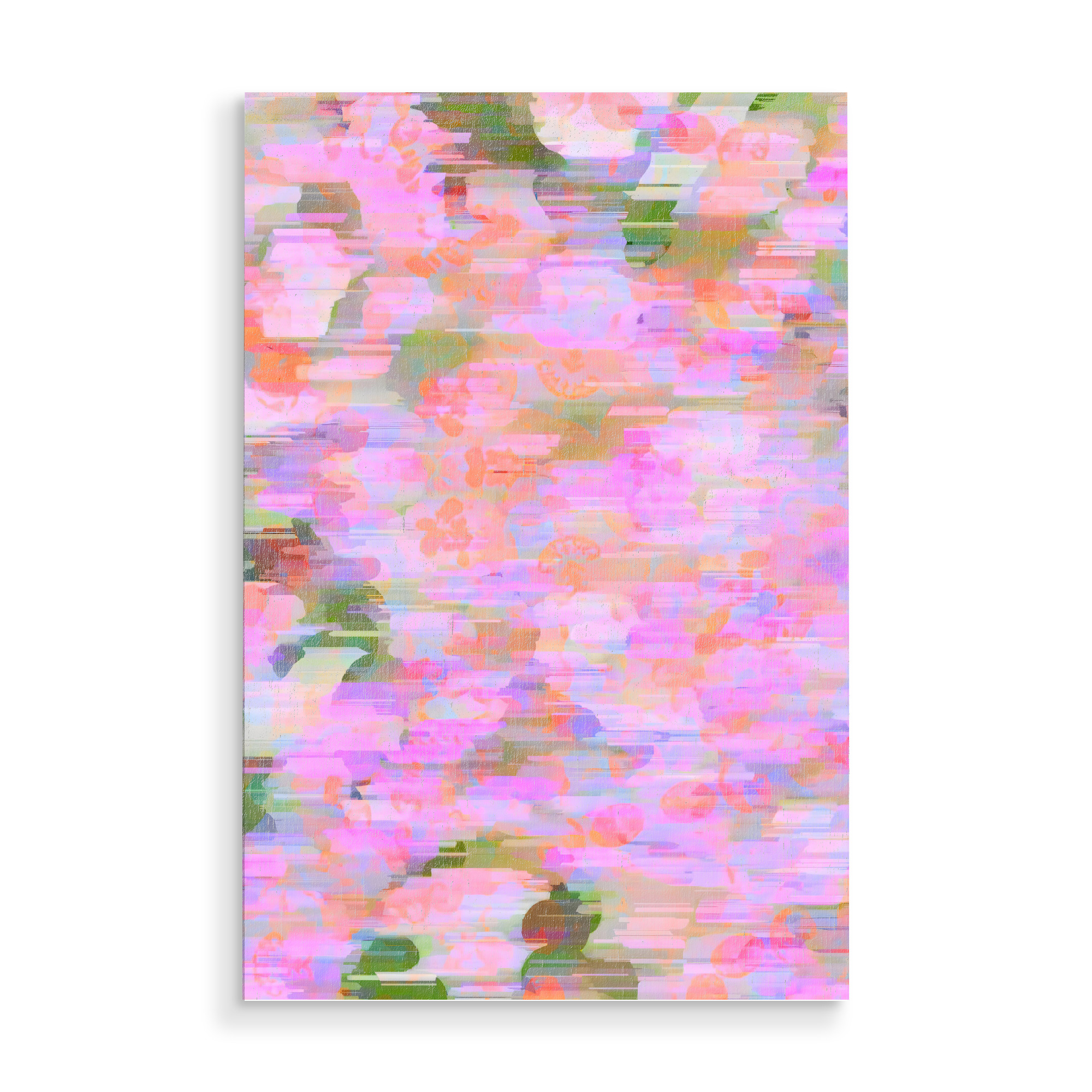 Holzbild "Pink Haze" artboxONE - Abstrakt - Pink,Nature,Meadow,Landscape,Haze,Chic