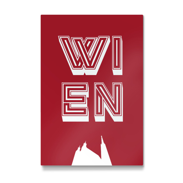 Galerie-Print "Wien Typo" 75x50 cm artboxONE