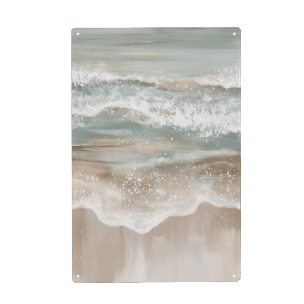 Metall Poster "Abstrakter Wellenzauber" artboxONE - Natur,Abstrakt,Reise / Strand und Meer