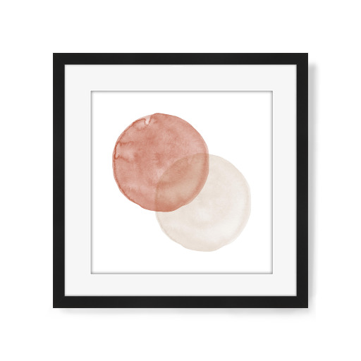 Terracotta Beige Kreise Minimal