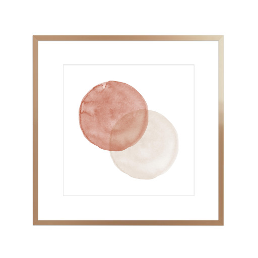 Terracotta Beige Kreise Minimal