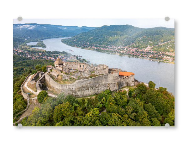 Acrylglasbild "Luftaufsicht von Visegrad" artboxONE - Architektur