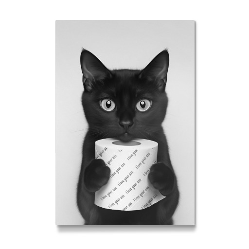 Toilethumor with a Cat