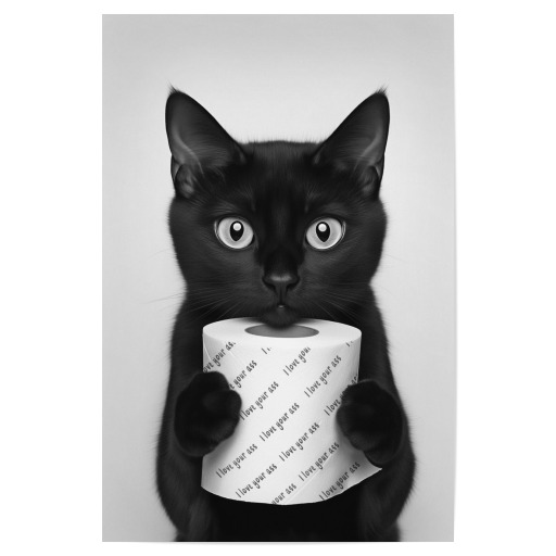 Toilethumor with a Cat