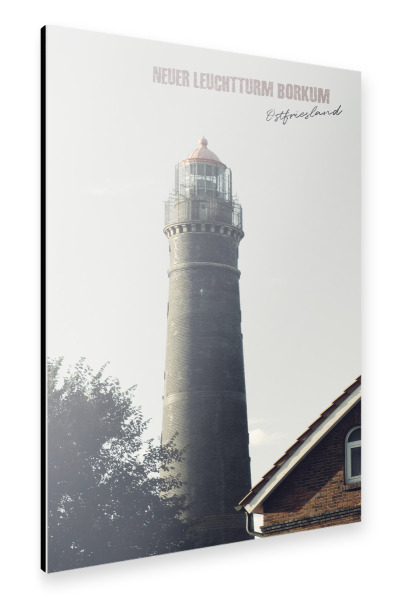 Alu-Dibond "Borkum Lighthouse vintage" 75x50 cm artboxONE
