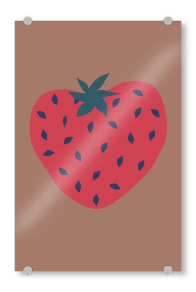 Acrylglasbild "Strawberry" artboxONE - Essen & Trinken,Abstrakt,Essen & Trinken / Obst & Gemüse