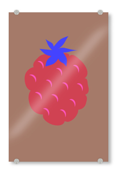 Acrylglasbild "Himbeerliebe" artboxONE - Essen & Trinken,Liebe,Essen & Trinken / Obst & Gemüse