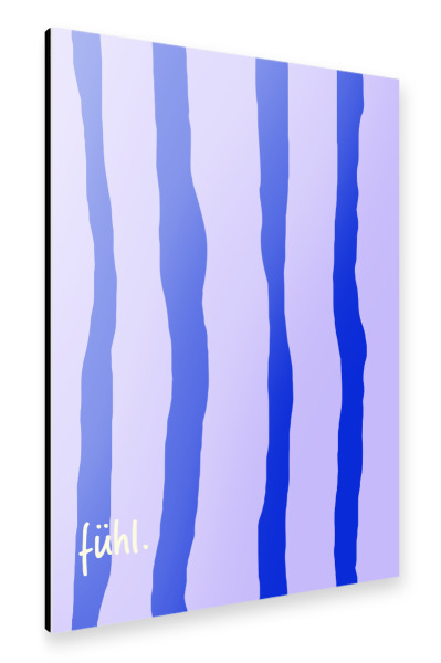 Alu-Dibond "Fühl - bunte Illustration" 75x50 cm artboxONE