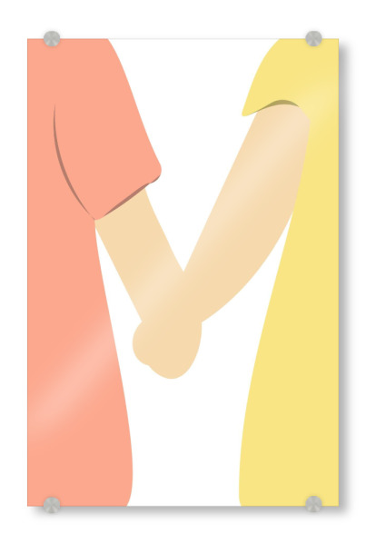 Acrylglasbild "Girls" artboxONE - Für Kinder,Liebe,Fashion