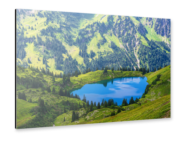 Alu-Dibond "Seealpsee bei Obersdorf" 75x50 cm artboxONE