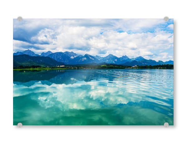 Acrylglasbild "Füssen am Forggensee" artboxONE - Natur,Reise