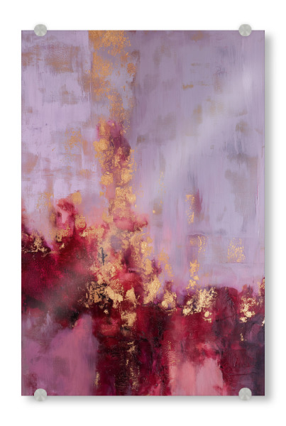 Acrylglasbild "Weinrot und Fliederstruktur" artboxONE - Natur,Abstrakt,Marmor