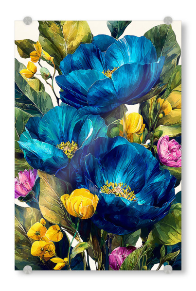 Acrylglasbild "Gartenblumen E (matart)" artboxONE - Natur,Floral - Blumen,Garten,Natur,Modern,Kunst