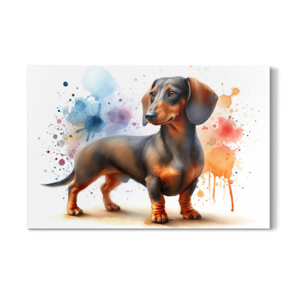 Galerie-Print "Dachshund -Hund in Aquarell b" 30x20 cm artboxONE